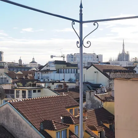 דירה Splendido Attico Con 2 Terrazzi In Brera מילאנו